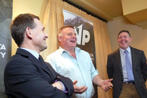 Sligo Event, March 2017 Justin Barrett, James Gilmartin and James Reynolds in Sligo - National Party